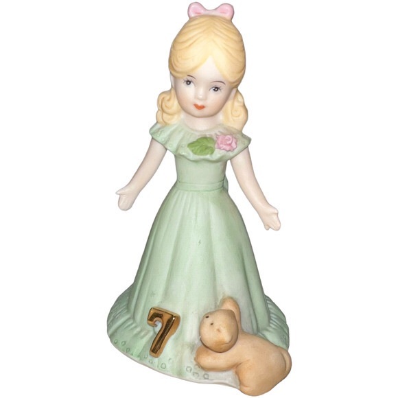 1981 Enesco Collectible Birthday Girl Figurine Set / Ages 0 - 10 / Missing #9 - Picture 8 of 8